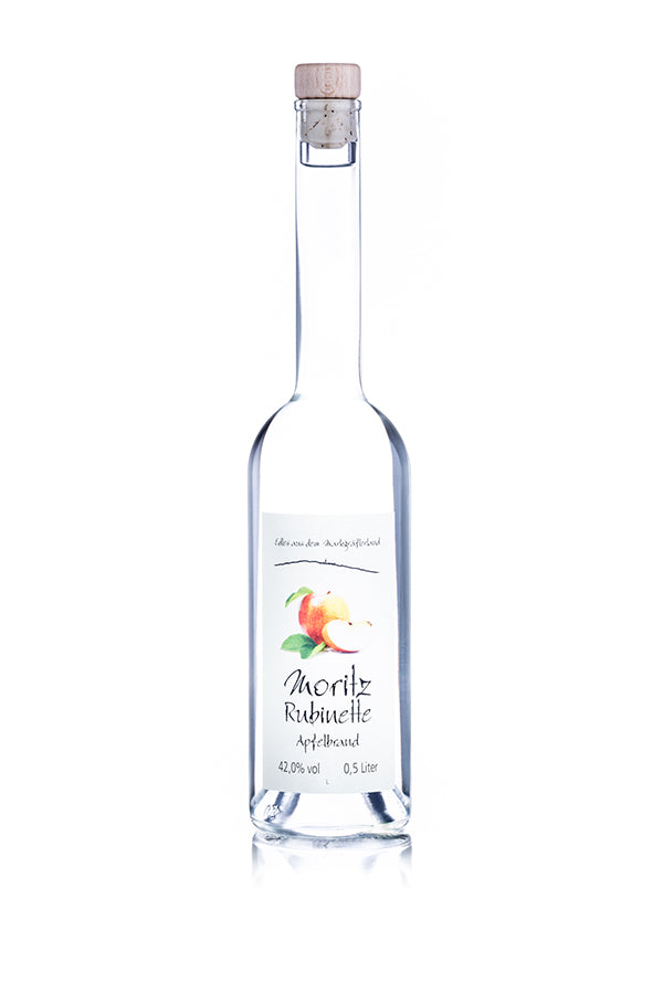 Rubinette Apfelbrand in der Flasche